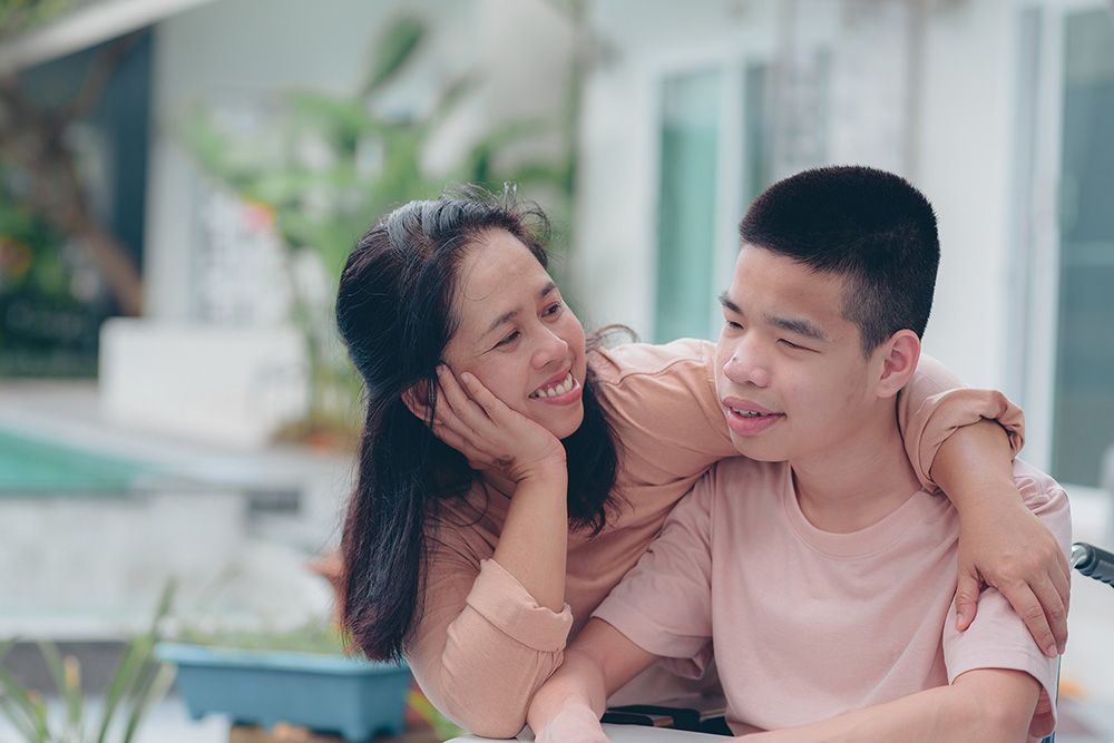 Mother and son