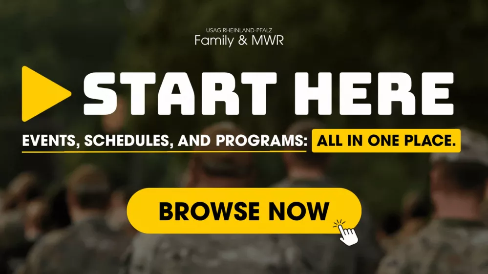 Start Here - Events, Schedules and Programs - ALL IN ONE PLACE
